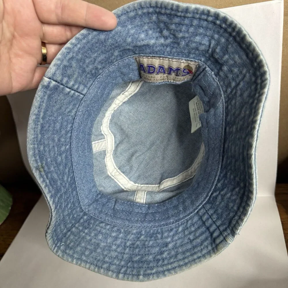 Vintage‎ Adams Kids XL Bucket Hat Denim 1990’s